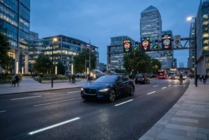 Future mobility with connected vehicles and electric transport technology