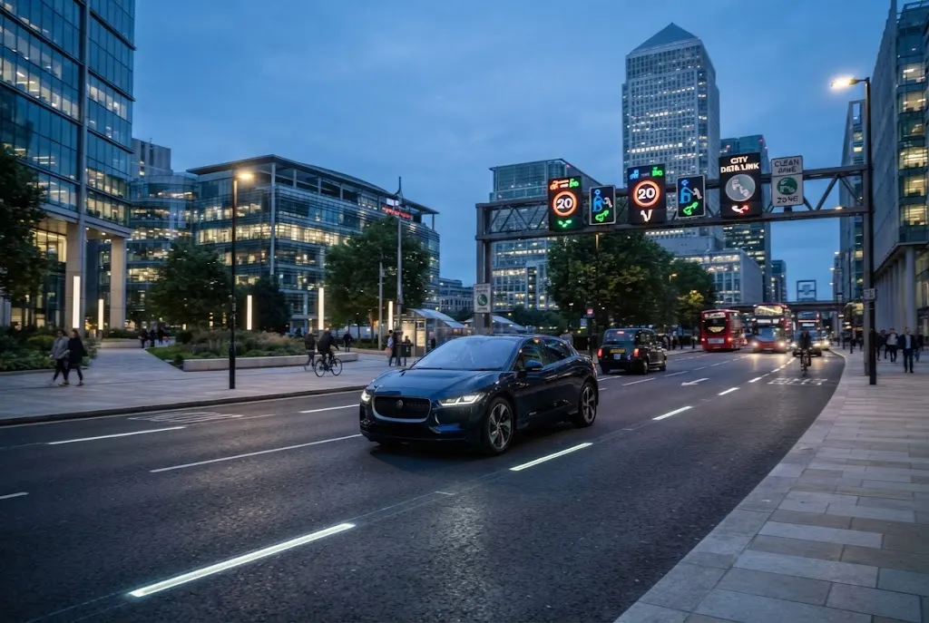 Future mobility with connected vehicles and electric transport technology